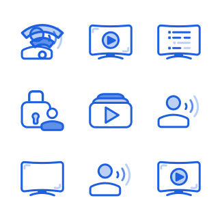 Streaming Services icons pack
