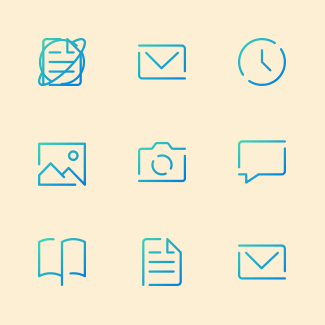 Galaxy - Open Line & Gradient I icons pack