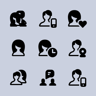 Users icons pack
