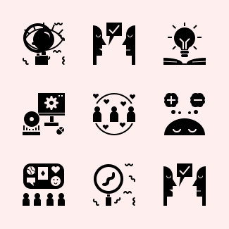 Knowledge Management Glyph icons pack