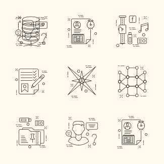 Networking line vol 2 icons pack