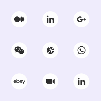 Social micon Sty.2 icons pack