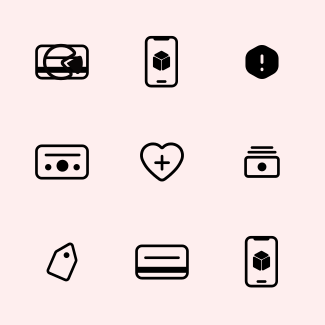 Retail shopping icons pack