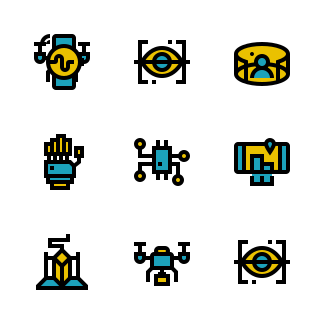 Technology - Filled Outline icons pack