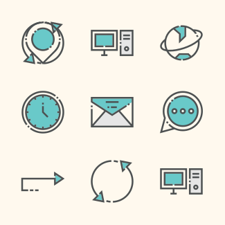 Web and Media icons pack