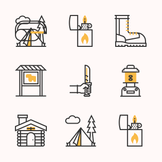 Outdoors icons pack