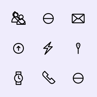 Basic UI Set V1 - Outline icons pack