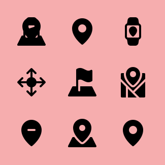Maps and Navigation icons pack