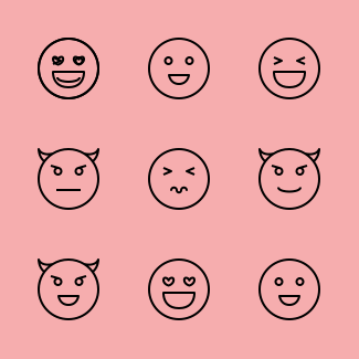 Emoji icons pack