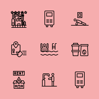 Hotel Services icons pack