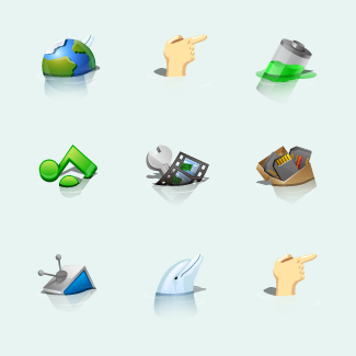 Drifting icons pack