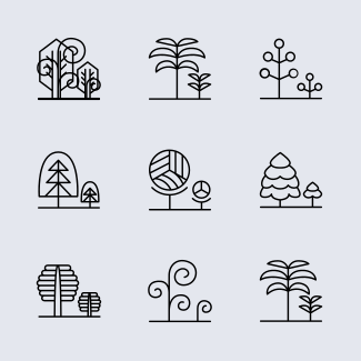 Tree icons pack