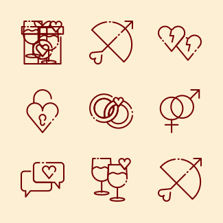Valentine Day icons pack