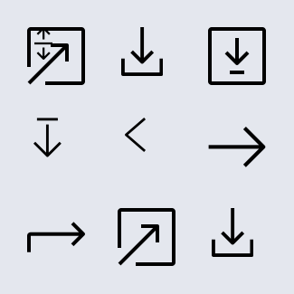 Arrow and Interface icons pack