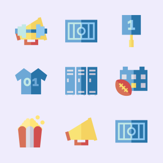 American Football icons pack