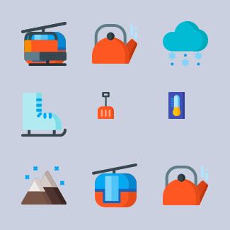 Winter icons pack