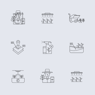 Smart farm Line - Agriculture Technology icons pack