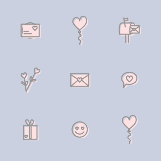 Valentines icons pack