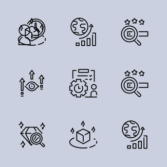 Marketing Management Line - Synergy icons pack