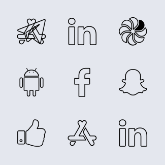 Social networks icons pack
