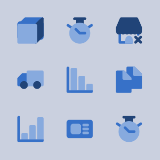Business and Management (Flat) icons pack