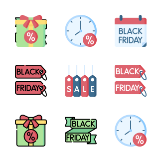 Black Friday icons pack
