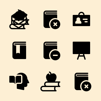 Education and Learning icons pack