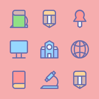 Back to School icons pack