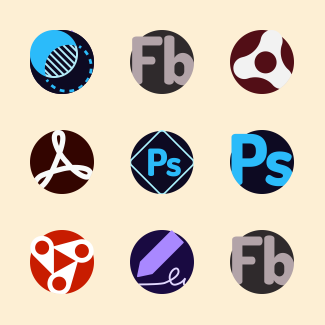 Adobe logos icons pack