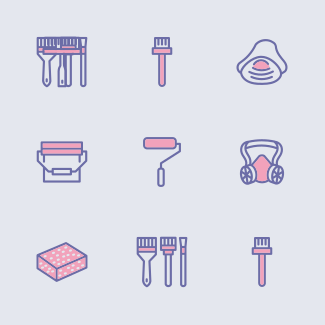 Handy tools icons pack