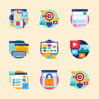 Marketing and Seo icons pack