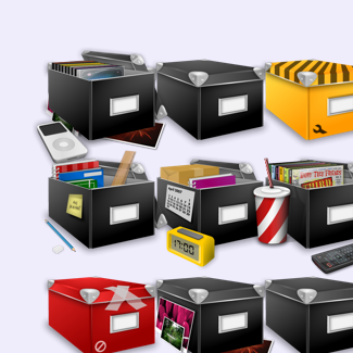 Boxes icons pack