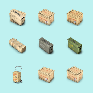 Containers icons pack