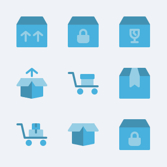 Package And Delivery ( Free ) icons pack