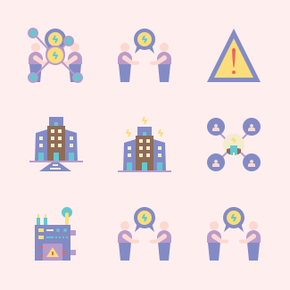 Provincial Electricity Authority icons pack