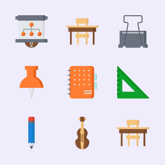 Education icons pack