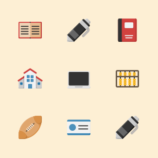Education (Flat) icons pack