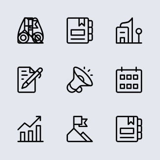 Business and Finance Outline Rounded icons pack