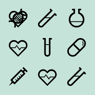 Science icons pack