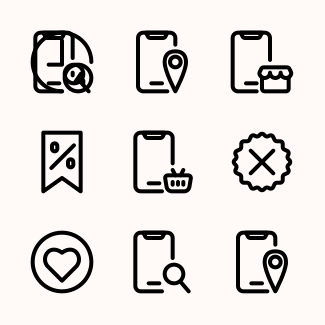 Ecommerce Online Shop icons pack