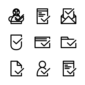 Approve icons pack