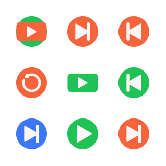 Button V1 icons pack