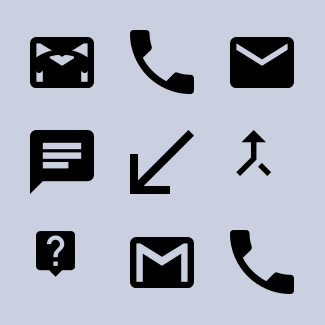 Material Communication icons pack