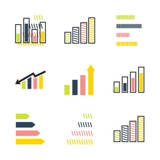 Infographic Bar Vol 9 icons pack