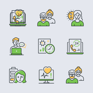 Coronavirus Disease - Highlight icons pack
