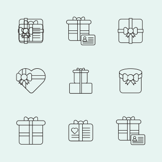 Gift And Boxes icons pack