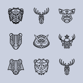 Tribal Animals icons pack