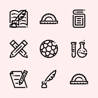 Education and School icons pack