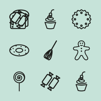 Bakery Icon Set icons pack