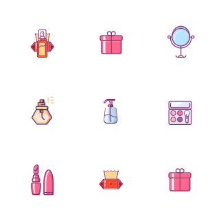Beauty icons pack